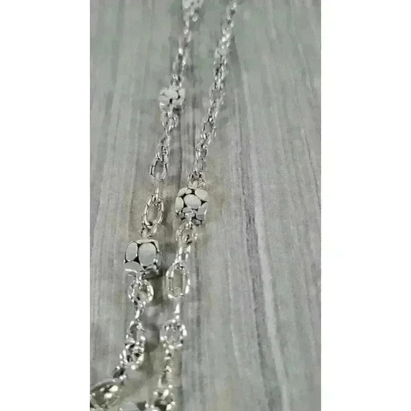 John Hardy Sterling Silver Heritage Kali Station Necklace 45" - Picture 8 of 15